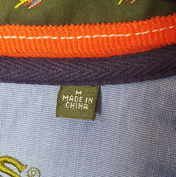 ORVIS‎ Quarter-Zip Pull Over Sweatshirt Navy Men's Size M Preppy Dressy Casual - Picture 13 of 15